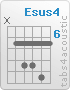 Chord Esus4 (x,7,9,9,10,7)